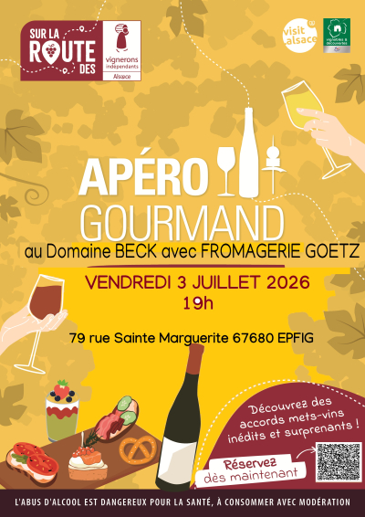 Ap&eacute;ro Gourmand au Domaine BECK avec Fromagerie GOETZ !